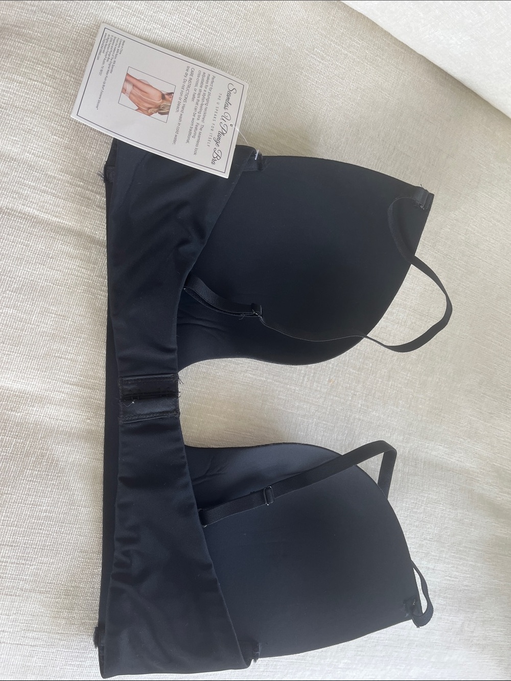 Fashion Forms Black Strapless Plunge Bra - Picture 3 of 6